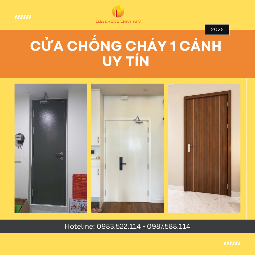 Cửa chống cháy 1 cánh uy tín